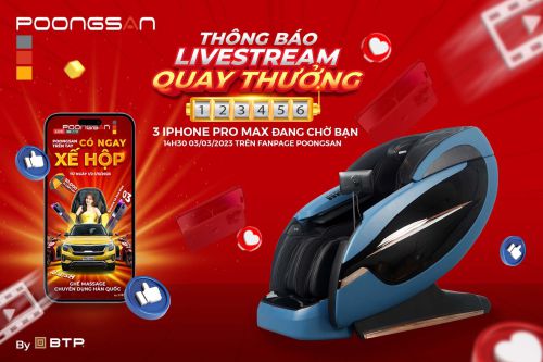 THÔNG BÁO LIVESTREAM QUAY SỐ TRÚNG THƯỞNG IPHONE 14 PRO MAX